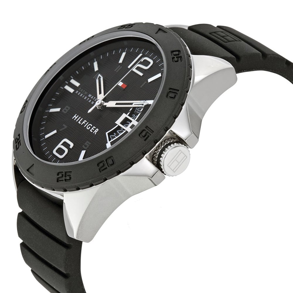 RELOJ TOMMY HILFIGER HOMBRE ANÁLOGO 1791203 CODY CORREA NEGRO ACERO INOXIDABLE SILICONA - 3