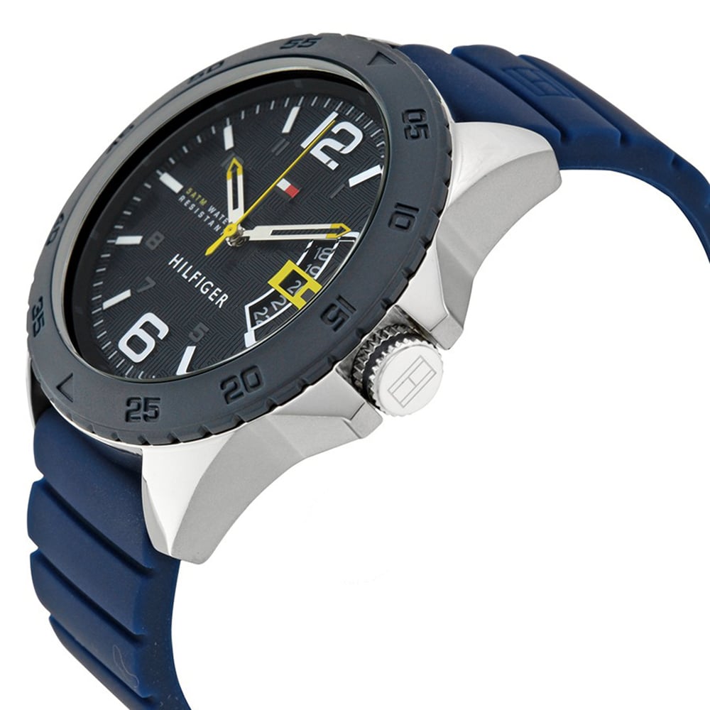 RELOJ TOMMY HILFIGER HOMBRE ANÁLOGO 1791204 CODY CORREA AZUL ACERO INOXIDABLE SILICONA - 3
