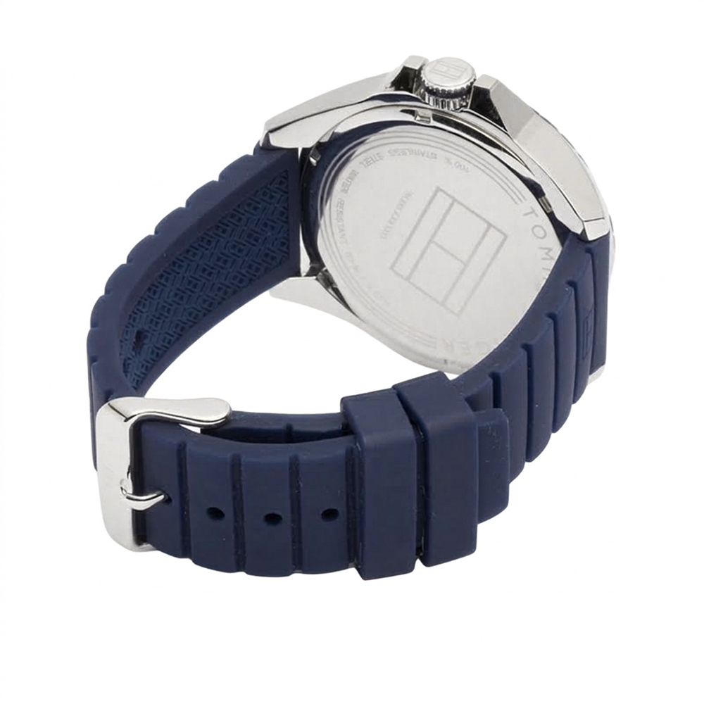 RELOJ TOMMY HILFIGER HOMBRE ANÁLOGO 1791204 CODY CORREA AZUL ACERO INOXIDABLE SILICONA - 6