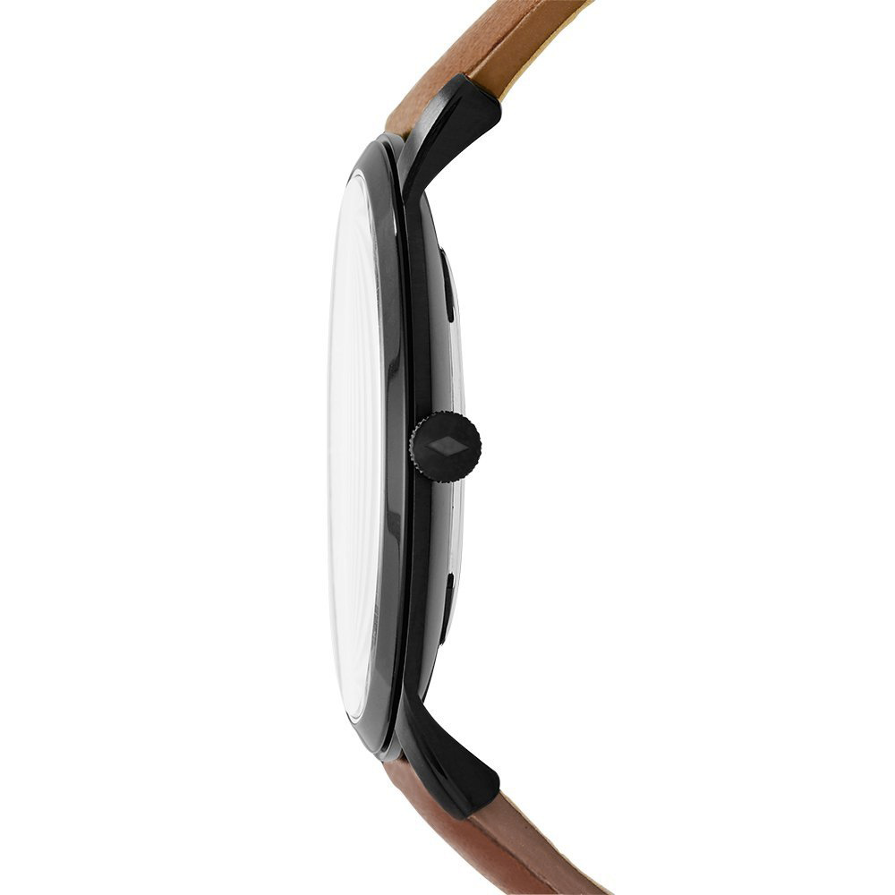 RELOJ FOSSIL HOMBRE ANÁLOGO FS5305 MINIMALIST ULTRA DELGADO CORREA MARRÓN NEGRO CUERO - 5