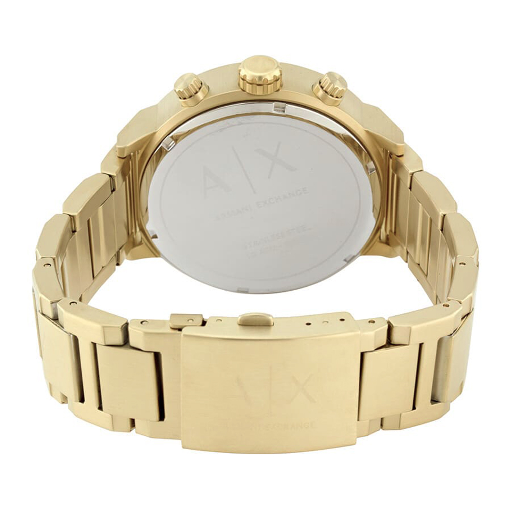 RELOJ ARMANI EXCHANGE HOMBRE ANÁLOGO AX1368 ATLC FECHA CRONOMETRO DORADO ACERO INOXIDABLE - 6