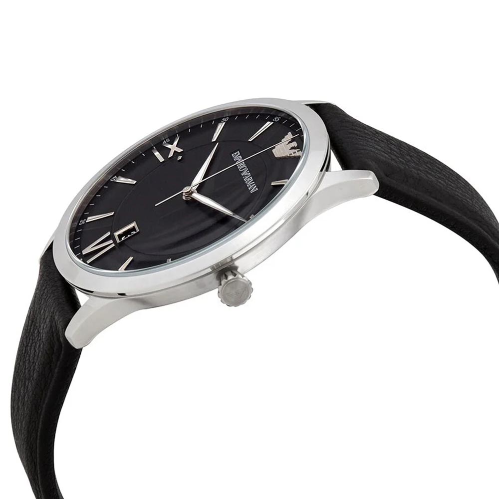 RELOJ HOMBRE ANÁLOGO EMPORIO ARMANI GIOVANNI AR11210 FECHA ACERO INOXIDABLE CORREA CUERO NEGRO - 4