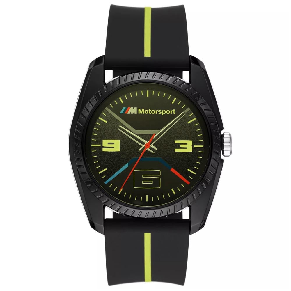 RELOJ BMW M MOTORSPORT BMW1006 RESINA NEGRO CORREA SILICOINA CON GARANTÍA (SIN CAJA) - 1