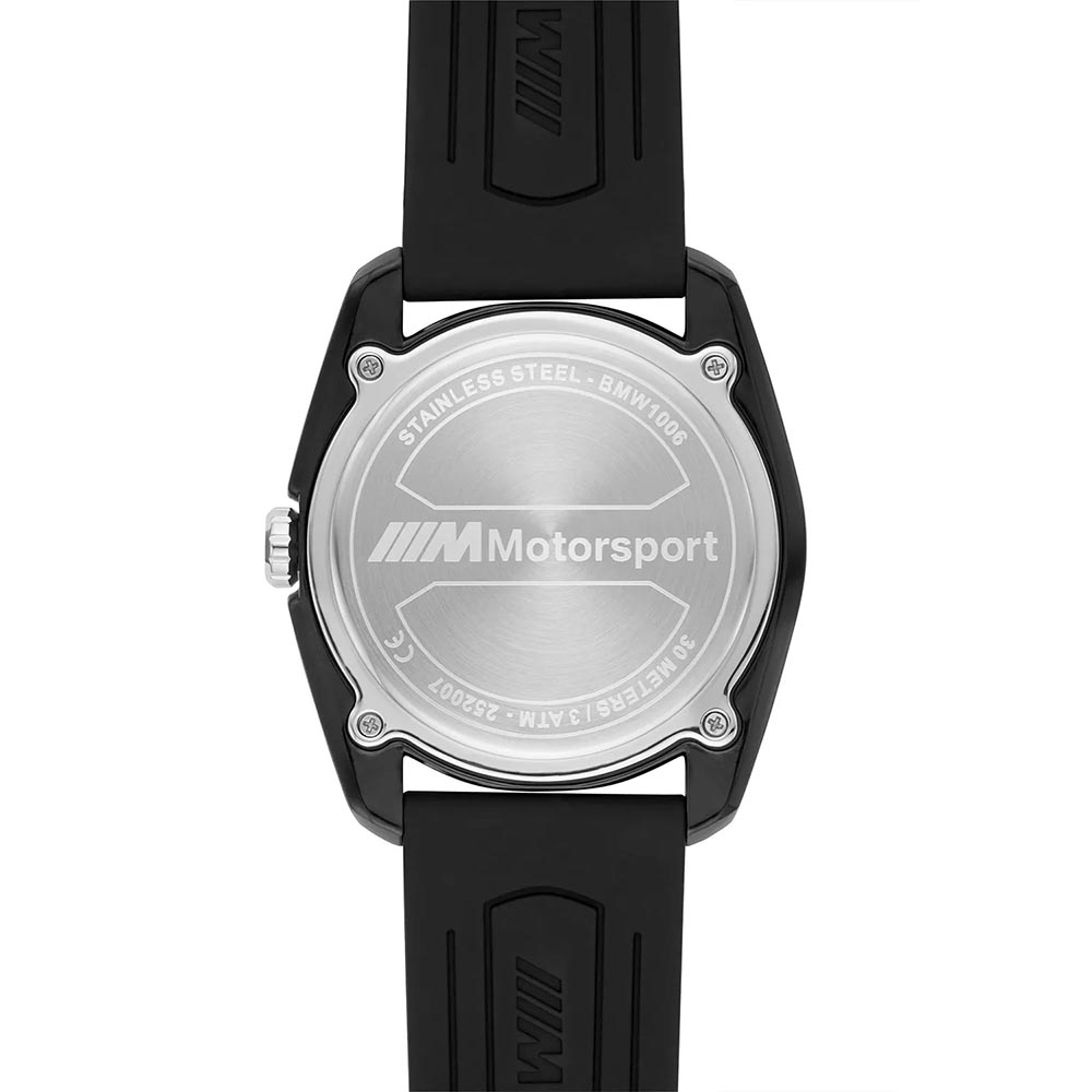 RELOJ BMW M MOTORSPORT BMW1006 RESINA NEGRO CORREA SILICOINA CON GARANTÍA (SIN CAJA) - 5