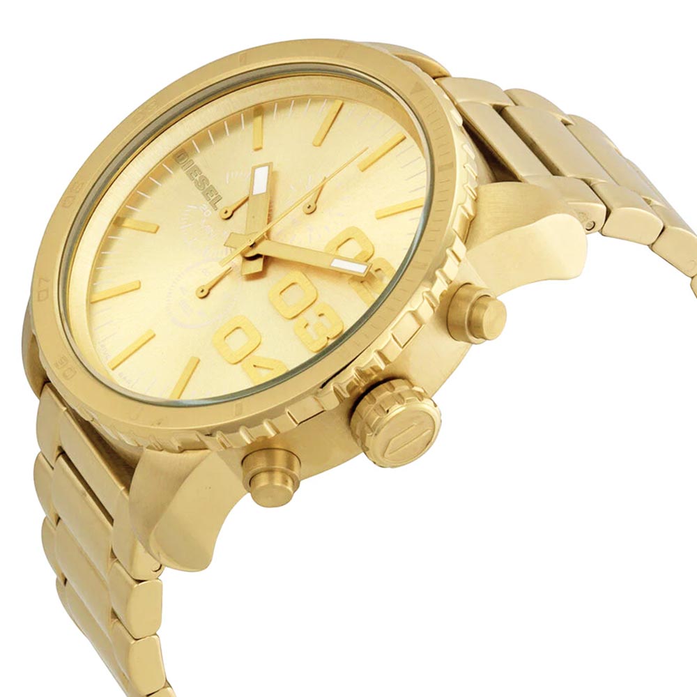 RELOJ HOMBRE ANÁLOGO DIESEL DOUBLE DOWN DZ4268 CRONÓMETRO ACERO INOXIDABLE DORADO - 6