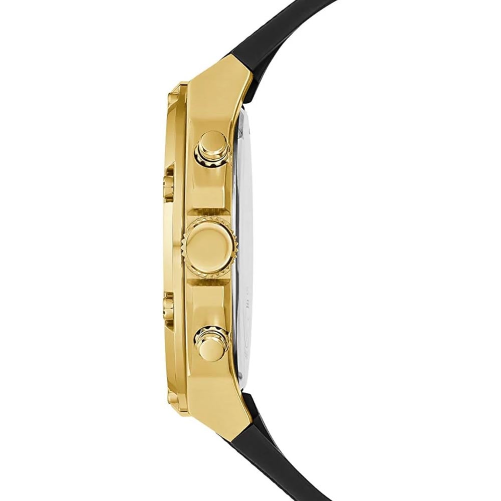 RELOJ GUESS THIRD GEAR GW0334G2 HOMBRE ANÁLOGO MULTIFUNCIONAL ACERO INOXIDABLE DORADO SILICONA NEGRO - 7