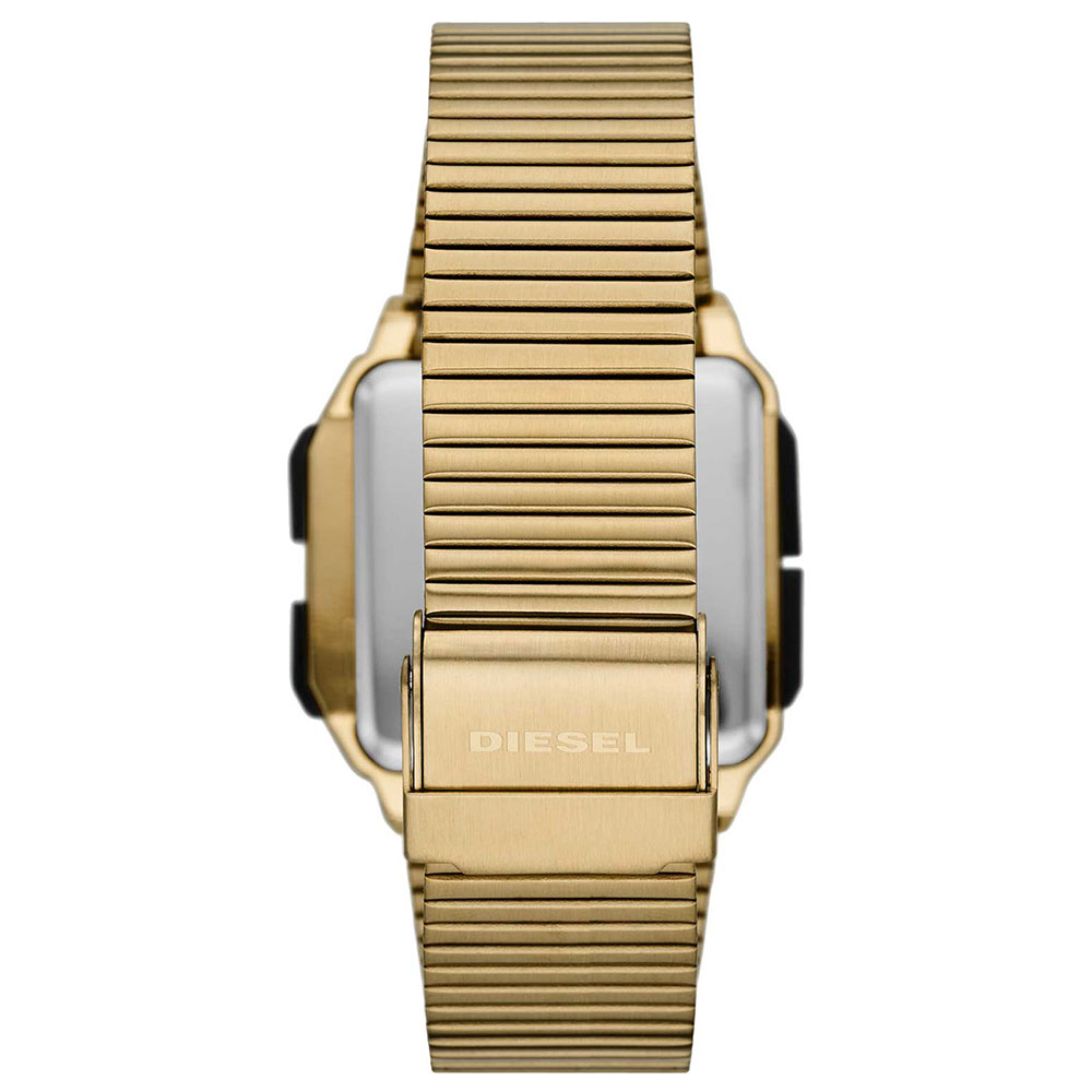 RELOJ HOMBRE DIGITAL DIESEL CHOPPED DZ1969 ACERO INOXIDABLE DORADO LUZ DE FONDO - 5