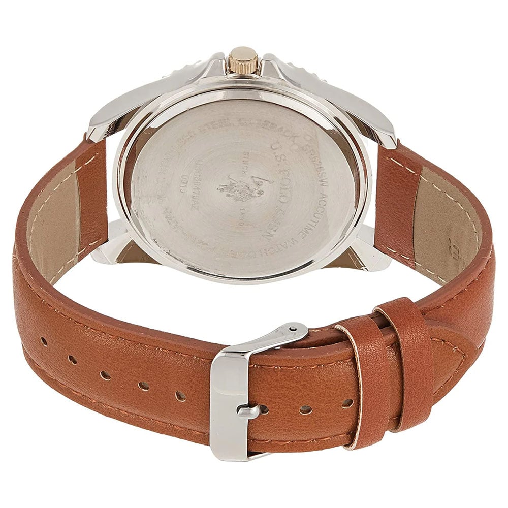 RELOJ U.S. POLO ASSN. USC50479 ANÁLOGO PARA HOMBRE CORREA MARRÓN DIAL MORADO - 5