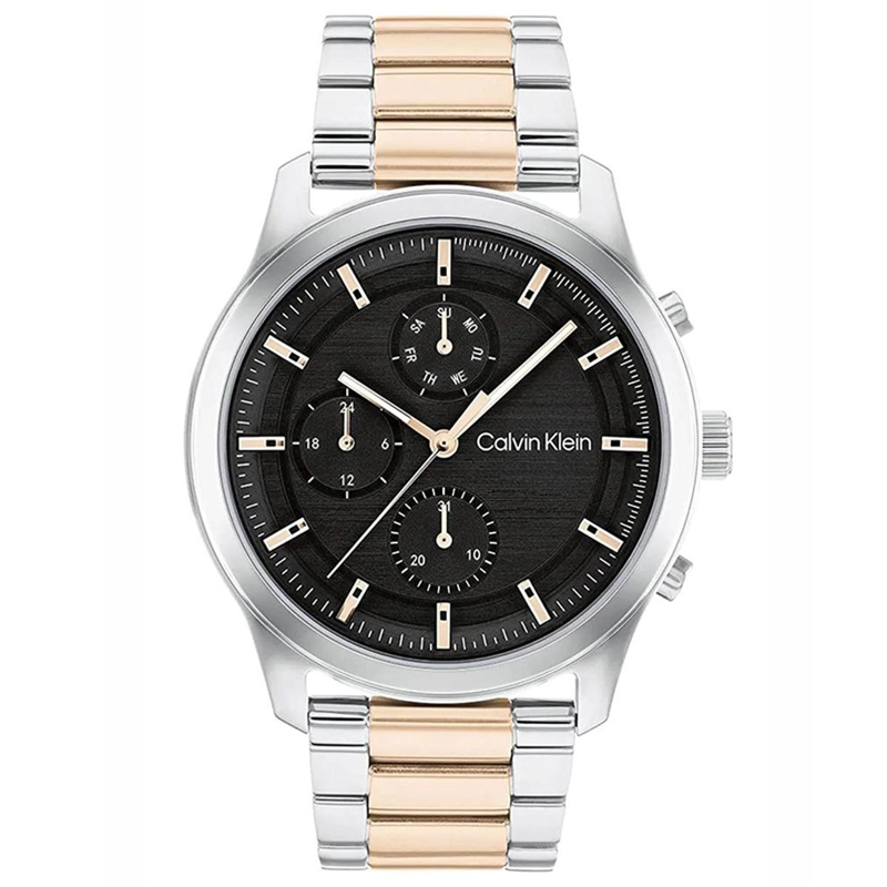 RELOJ CALVIN KLEIN 25200210 MULTIFUNCIONAL PARA HOMBRE ACERO INOXIDABLE DIAL NEGRO - 1