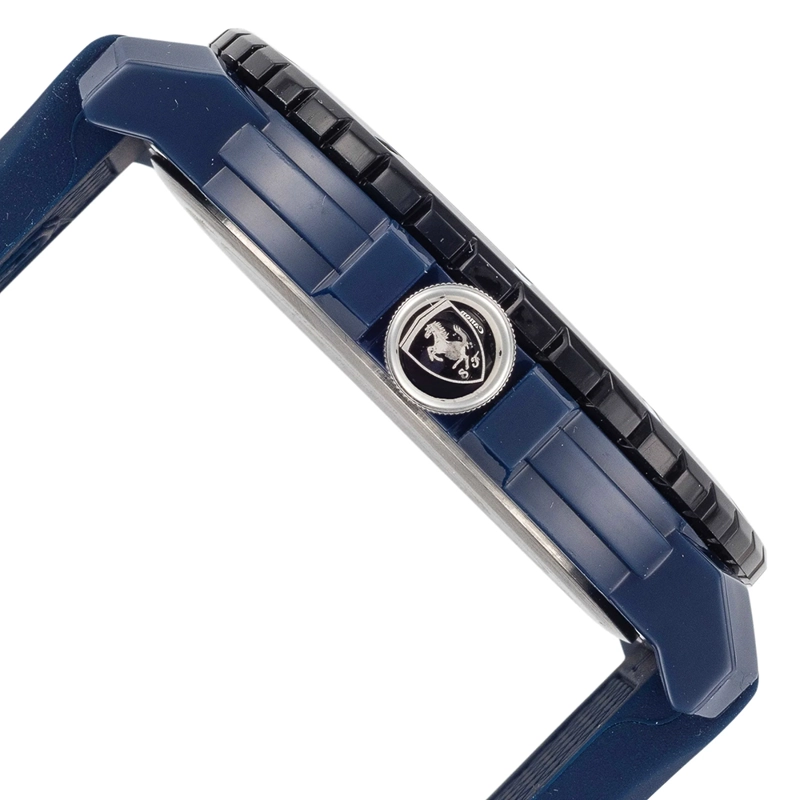 RELOJ FERRARI FORZA EVO 0830904 PARA HOMBRE CORREA DE SILICONA Y DIAL AZUL - 6