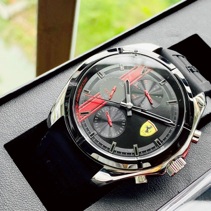 RELOJ FERRARI SPEEDRACER 0870060 SET CON AUTO DE COLECCIÓN PARA HOMBRE - 5