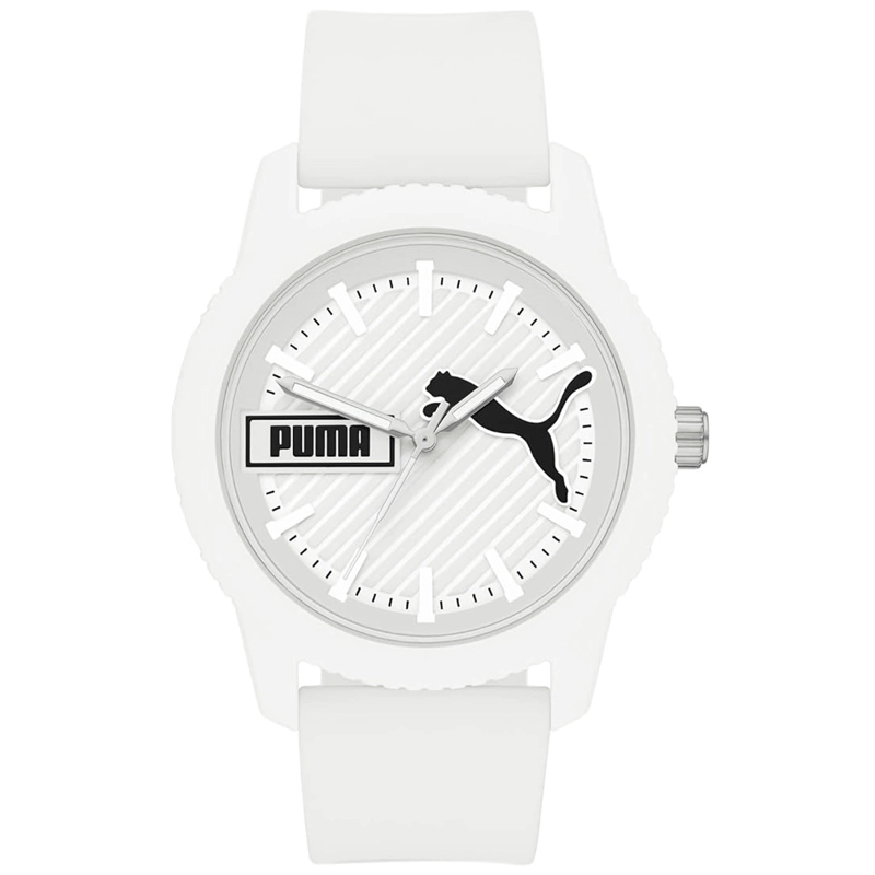 RELOJ PUMA ULTRAFRESH P5094 PARA HOMBRE CORREA DE SILICONA Y DIAL BLANCO - 1