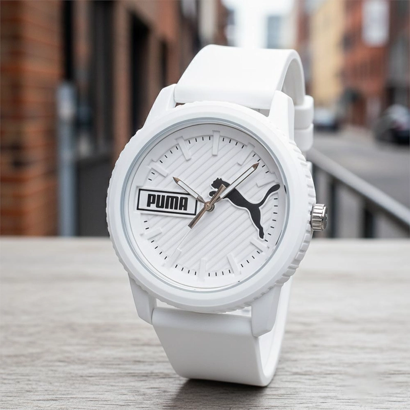 RELOJ PUMA ULTRAFRESH P5094 PARA HOMBRE CORREA DE SILICONA Y DIAL BLANCO - 2