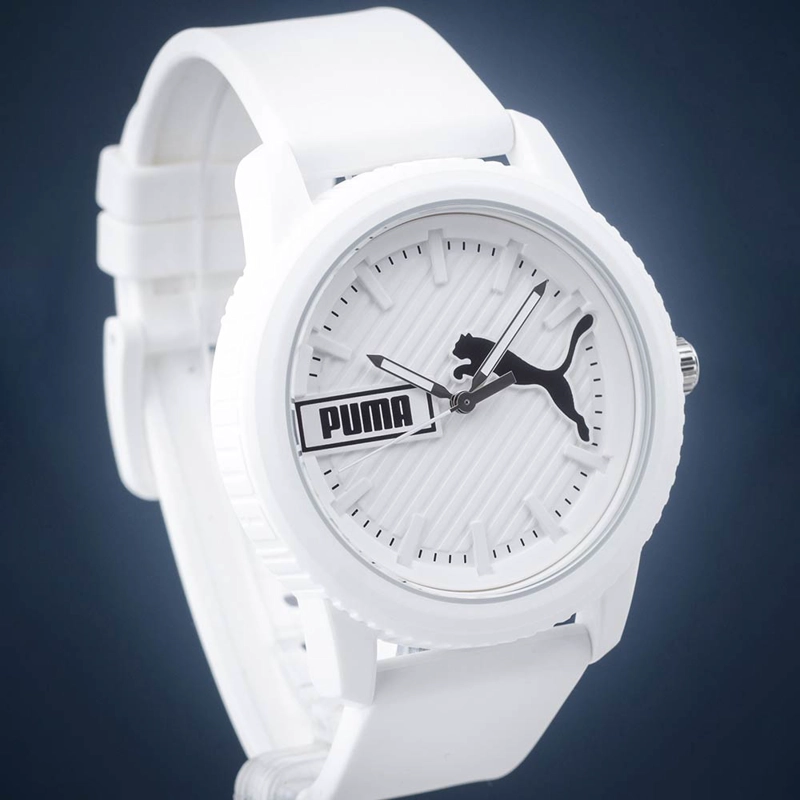 RELOJ PUMA ULTRAFRESH P5094 PARA HOMBRE CORREA DE SILICONA Y DIAL BLANCO - 3