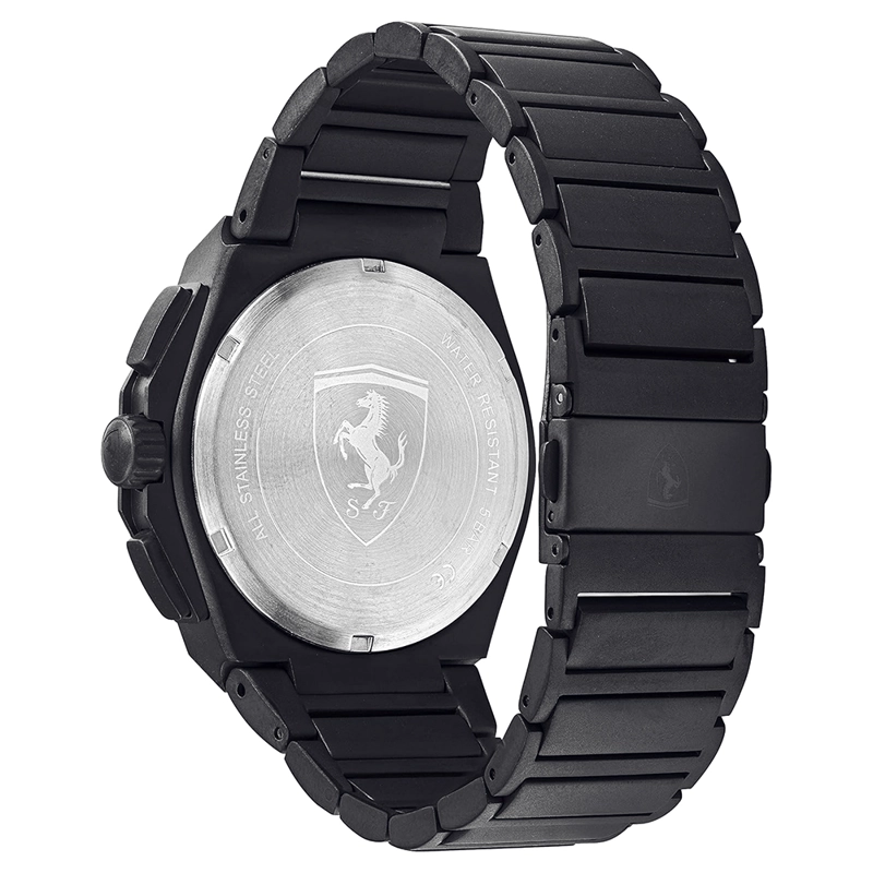 RELOJ FERRARI ASPIRE 0830794 PARA HOMBRE FECHA CRONÓMETRO ACERO INOXIDABLE NEGRO - 6