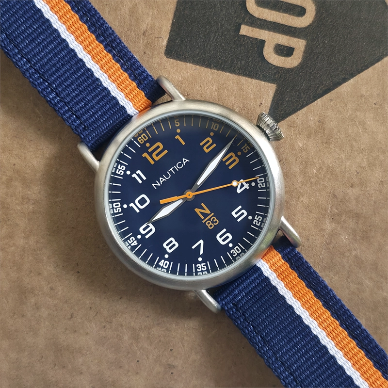 RELOJ NAUTICA WAKELAND NAPWLS912 PARA HOMBRE CORREA DE NYLON DIAL AZUL - 2