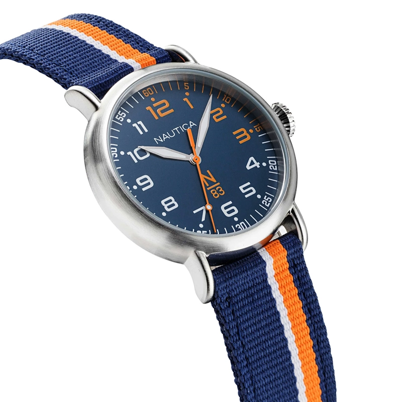 RELOJ NAUTICA WAKELAND NAPWLS912 PARA HOMBRE CORREA DE NYLON DIAL AZUL - 4
