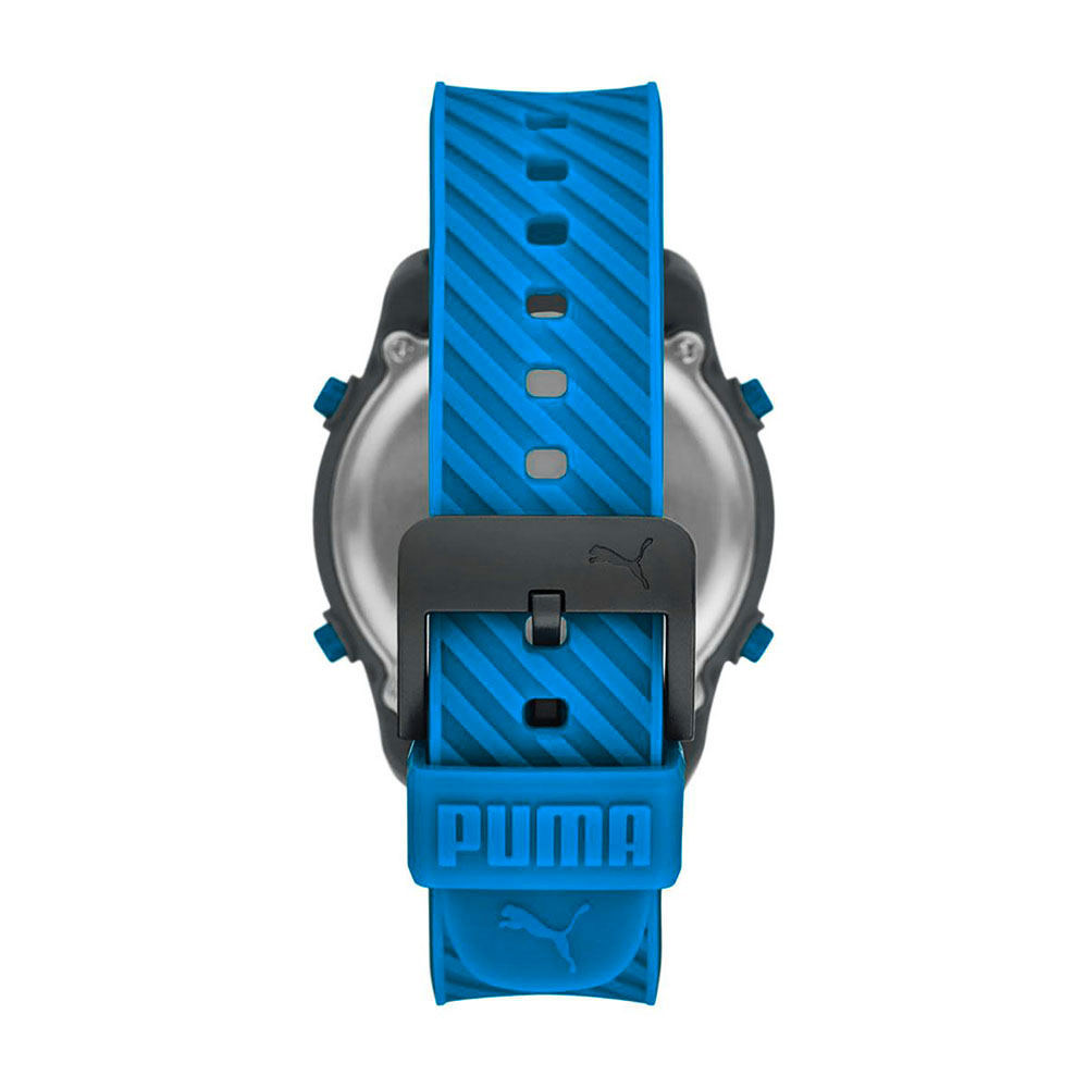 RELOJ HOMBRE DIGITAL PUMA BIG CAT P5101 LUZ DE FONDO ALARMA CRONÓMETRO CORREA DE SILICONA AZUL - 3