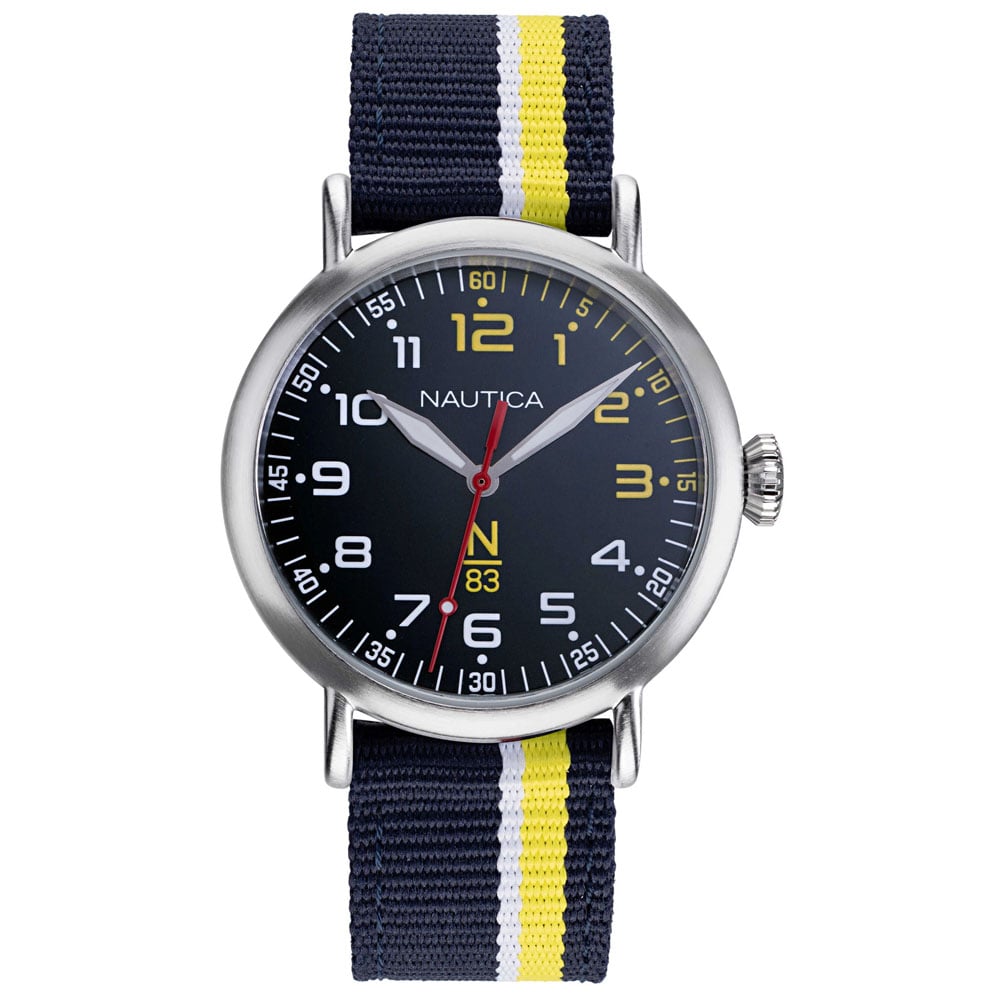 RELOJ NAUTICA WAKELAND NAPWLS907 PARA HOMBRE CORREA DE NYLON Y DIAL AZUL - 1