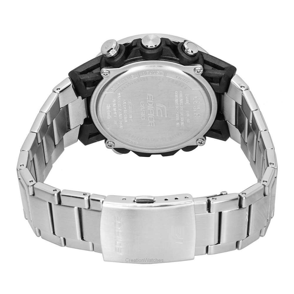 RELOJ HOMBRE CASIO EDIFICE CARBONO ECB-40D-1A BLUETOOTH DIGITAL ANÁLOGO LUZ LED CORREA DE ACERO INXODABLE - 9