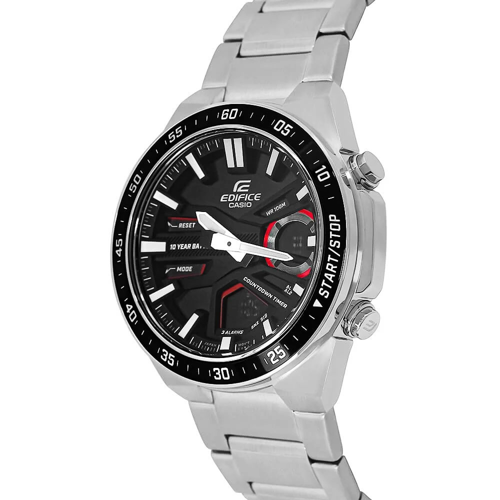 RELOJ HOMBRE CASIO EDIFICE EFV-C110D-1A4V DIGITAL ANALÓGICO ACERO INOXIDABLE DIAL NEGRO - 5