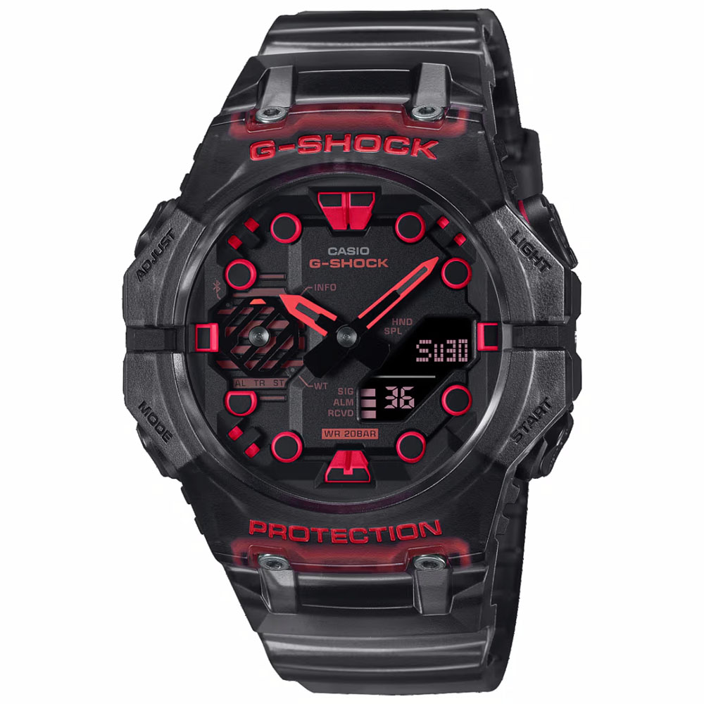 RELOJ HOMBRE CASIO G-SHOCK CARBON CORE GA-B001G-1A BLUETOOTH DIGITAL ANÁLOGO NEGRO TRANSPARENTE - 1