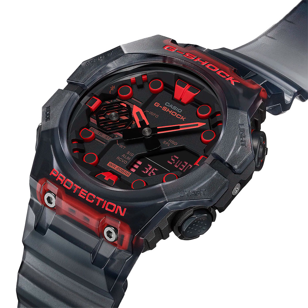 RELOJ HOMBRE CASIO G-SHOCK CARBON CORE GA-B001G-1A BLUETOOTH DIGITAL ANÁLOGO NEGRO TRANSPARENTE - 2