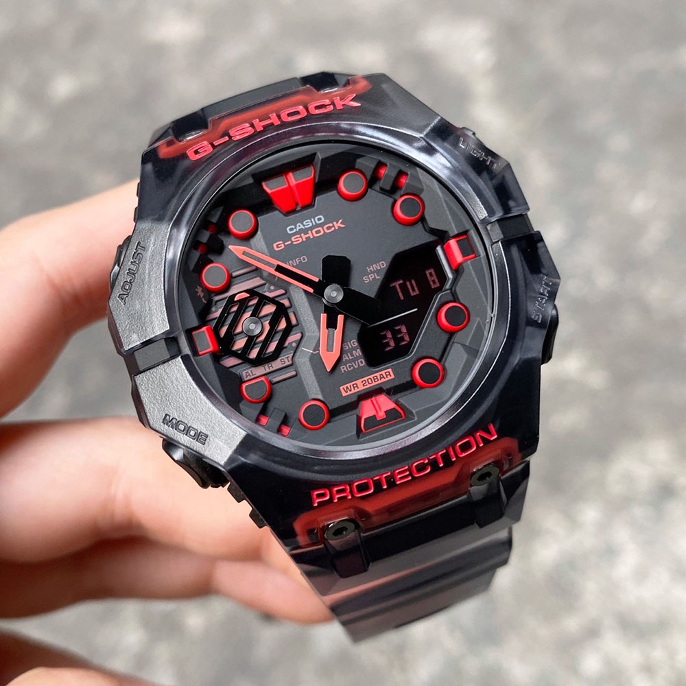 RELOJ HOMBRE CASIO G-SHOCK CARBON CORE GA-B001G-1A BLUETOOTH DIGITAL ANÁLOGO NEGRO TRANSPARENTE - 3