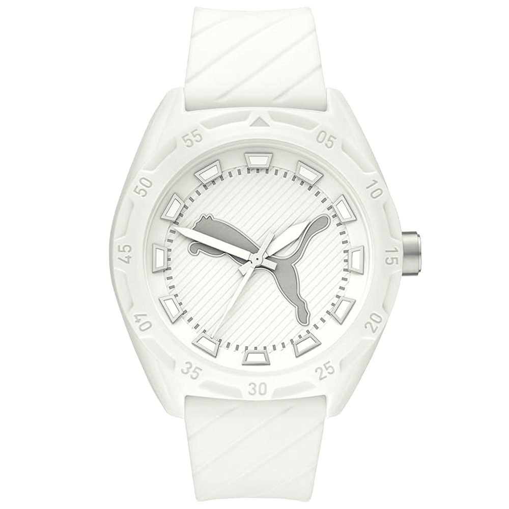 RELOJ PUMA STREET P5089 PARA HOMBRE CORREA DE SILICONA BLANCO - 1