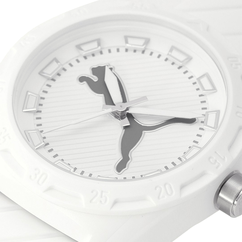 RELOJ PUMA STREET P5089 PARA HOMBRE CORREA DE SILICONA BLANCO - 5