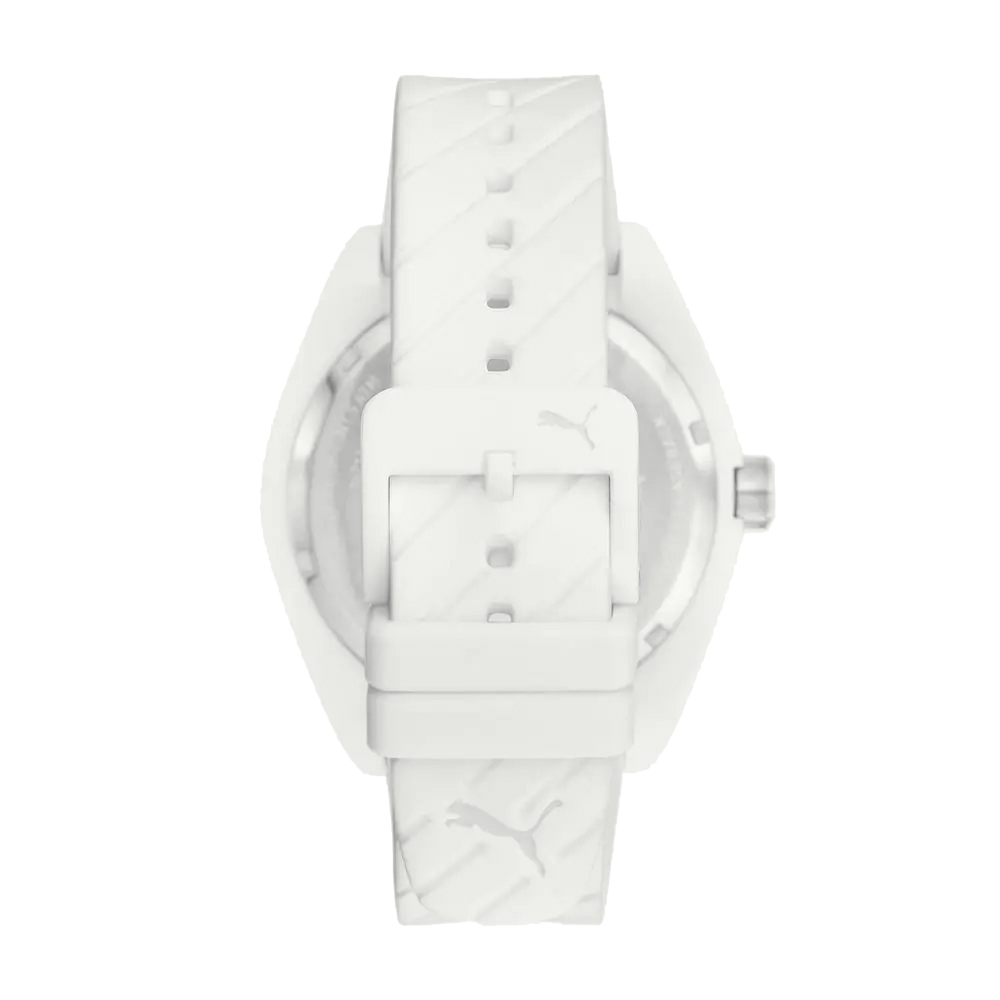RELOJ PUMA STREET P5089 PARA HOMBRE CORREA DE SILICONA BLANCO - 8