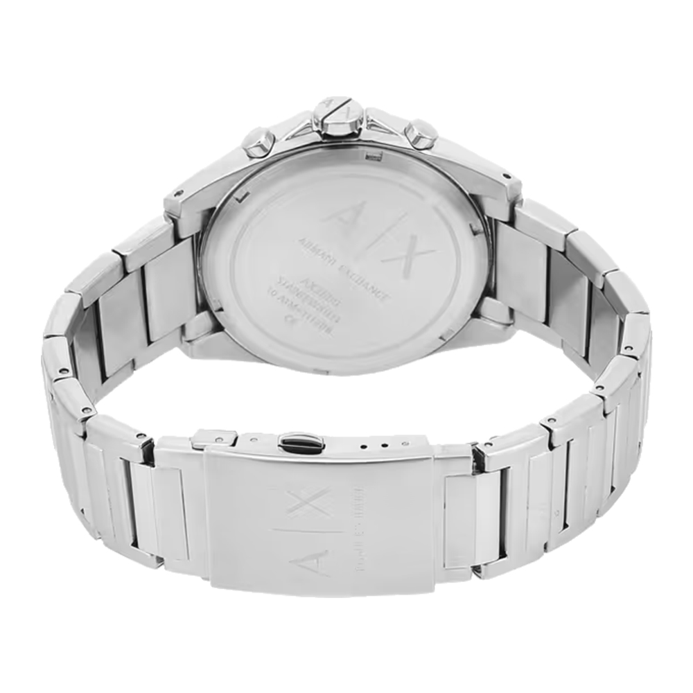 RELOJ ARMANI EXCHANGE DREXLER AX2600 CRONÓMETRO ACERO INOXIDABLE DIAL NEGRO - 6