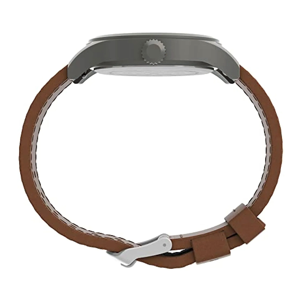 RELOJ TIMEX EXPEDITION SCOUT TW4B26000 FECHA LUZ INDIGLO CORREA CUERO MARRÓN DIAL GRIS OSCURO - 5