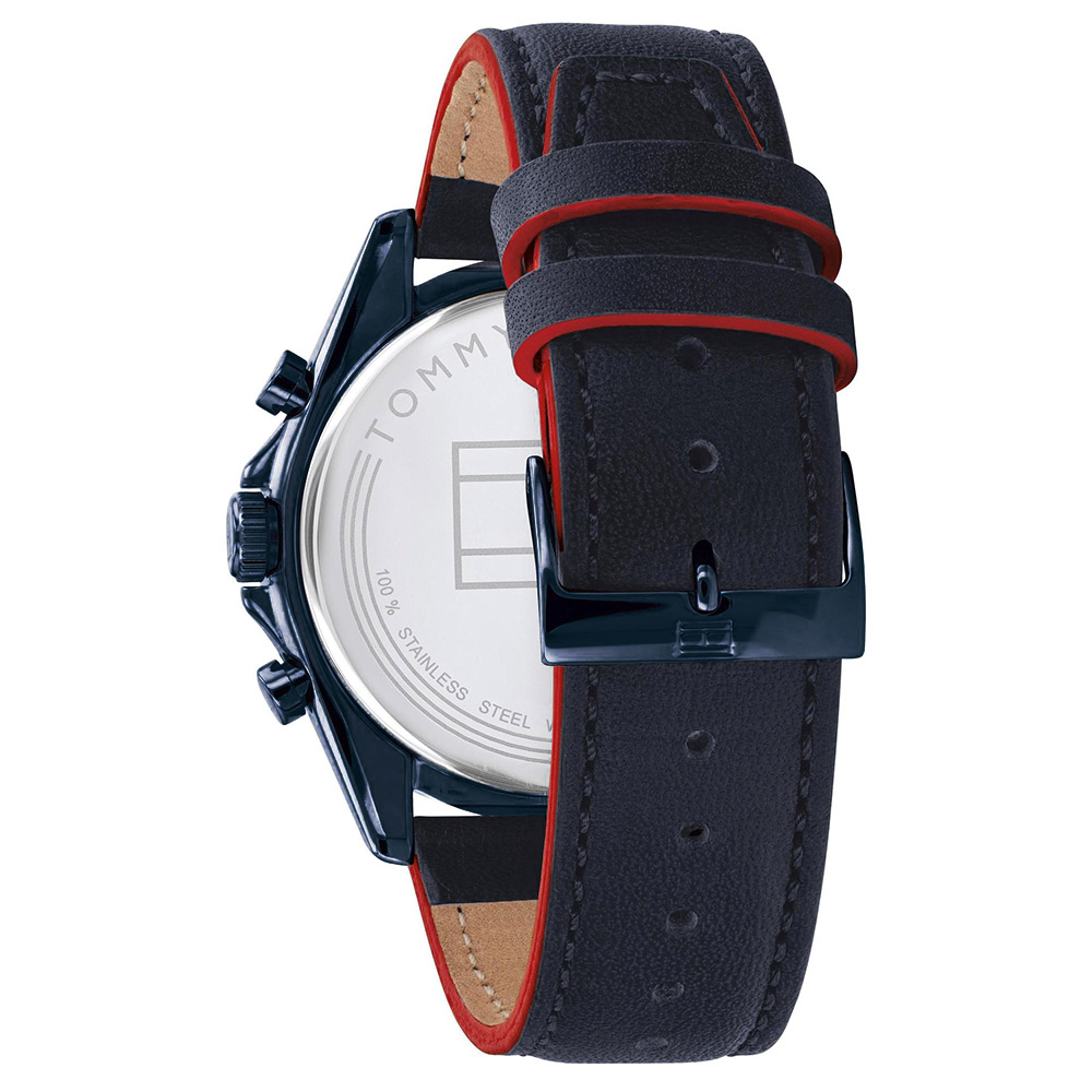 RELOJ TOMMY HILFIGER PARKER 1791839 MULTIFUNCIONAL ACERO INOXIDABLE CORREA DE CUERO AZUL - 7