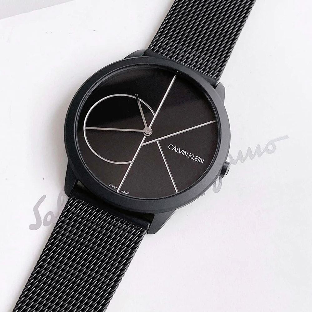RELOJ CALVIN KLEIN MINIMAL K3M5T451 SUIZO ACERO INOXIDABLE NEGRO - 6