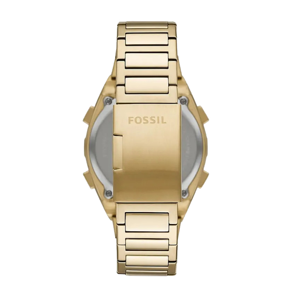 RELOJ FOSSIL EVERETT FS5862 SOLAR DIGITAL ACERO INOXIDABLE DORADO - 6