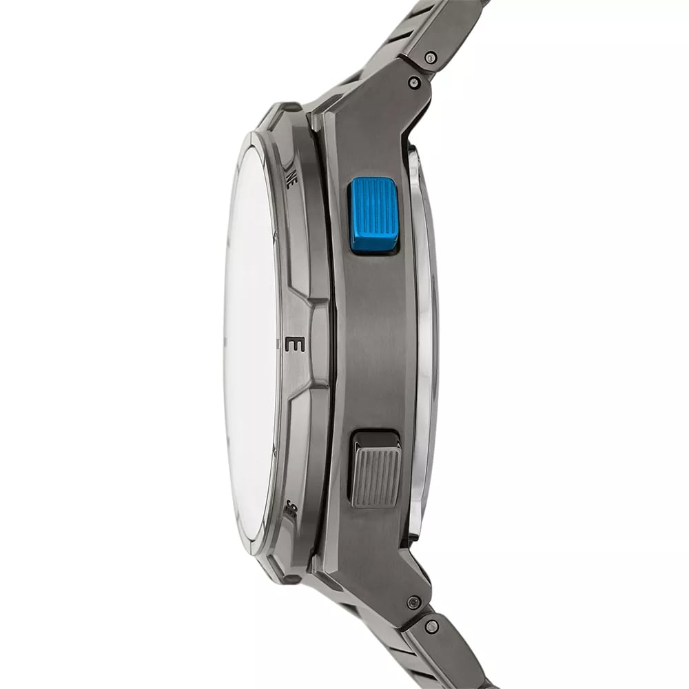 RELOJ FOSSIL EVERETT FS5861 SOLAR DIGITAL ACERO INOXIDABLE GUNMETAL - 4