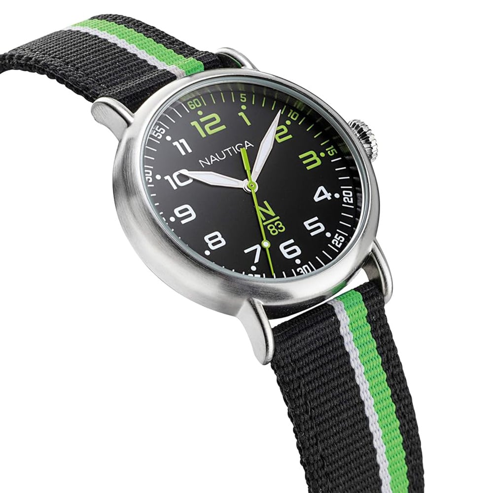 RELOJ NAUTICA WAKELAND NAPWLS913 CORREA DE NYLON Y DIAL NEGRO - 2