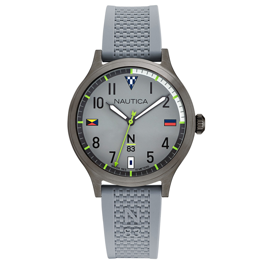RELOJ NAUTICA N83 CRISSY FIELD NAPCFS914 CORREA DE SILICONA Y DIAL GRIS - 1