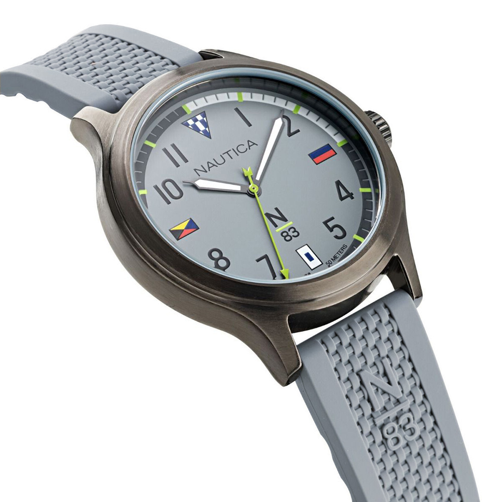 RELOJ NAUTICA N83 CRISSY FIELD NAPCFS914 CORREA DE SILICONA Y DIAL GRIS - 2