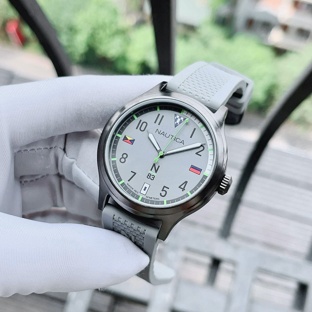 RELOJ NAUTICA N83 CRISSY FIELD NAPCFS914 CORREA DE SILICONA Y DIAL GRIS - 3