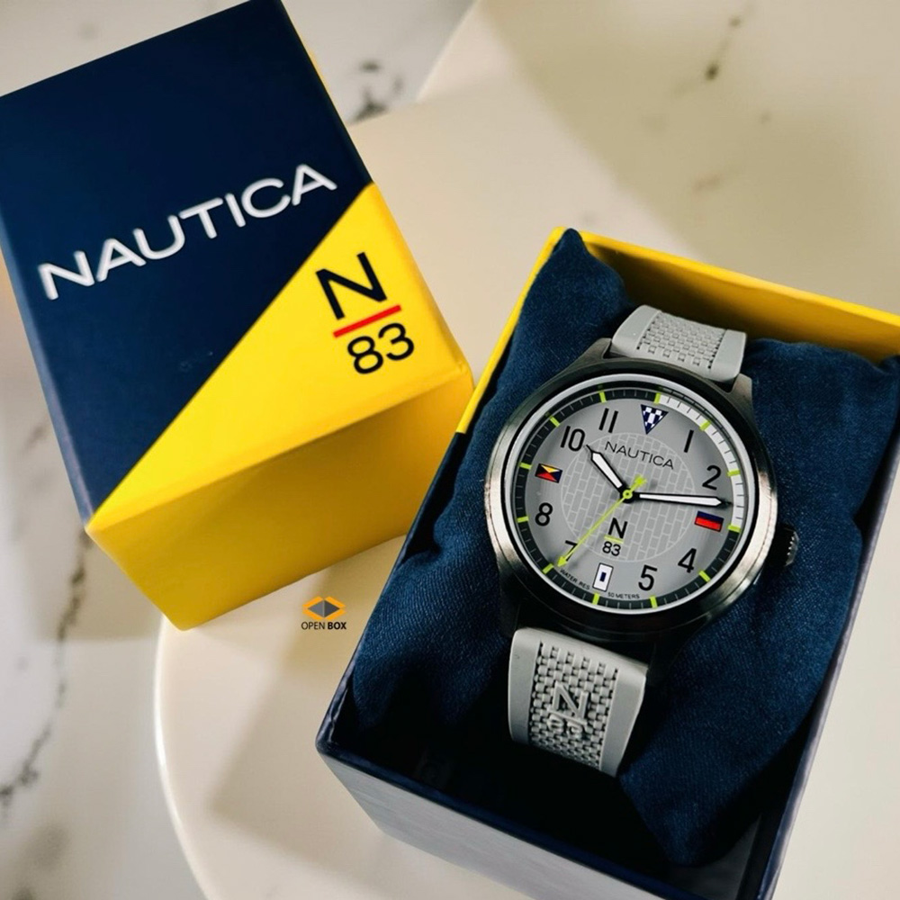 RELOJ NAUTICA N83 CRISSY FIELD NAPCFS914 CORREA DE SILICONA Y DIAL GRIS - 6