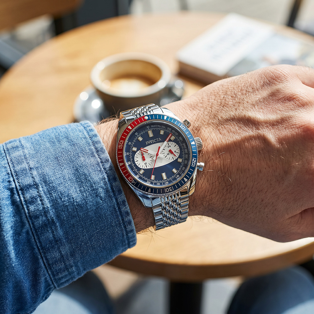 RELOJ INVICTA SPEEDWAY 40526 ACERO INOXIDABLE DIAL AZUL - 3