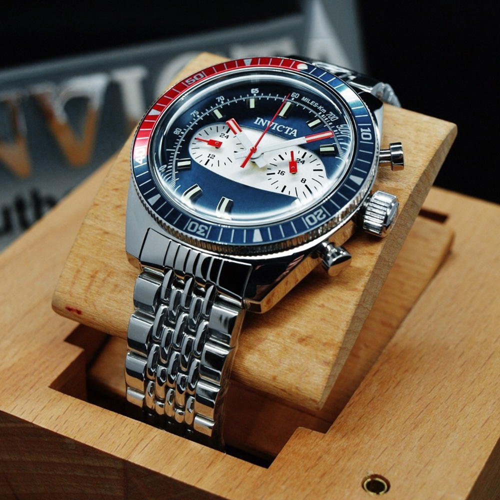 RELOJ INVICTA SPEEDWAY 40526 ACERO INOXIDABLE DIAL AZUL - 4