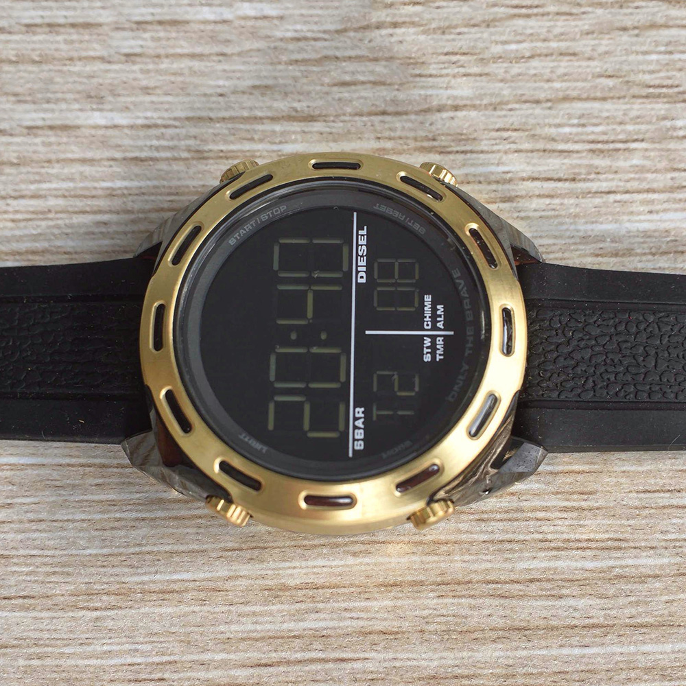 RELOJ DIESEL CRUSHER DZ1901 DIGITAL CORREA DE SILICONA NEGRO - 3
