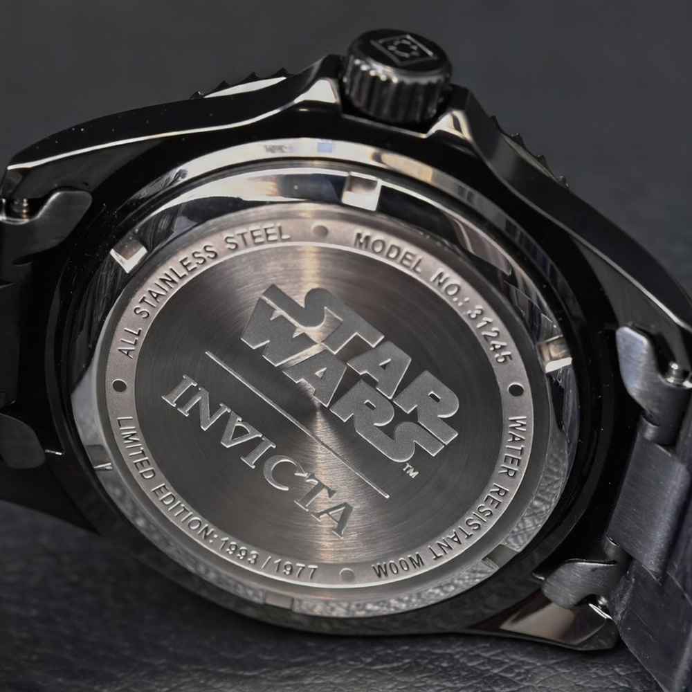 RELOJ INVICTA STAR WARS DARTH VADER 31245 EDICION LIMITADA ACERO INOXIDABLE NEGRO - 6