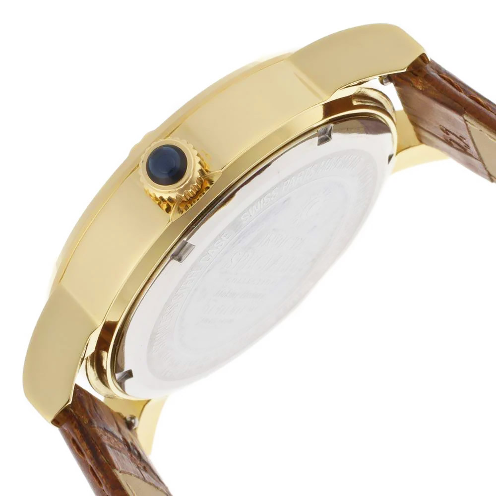 RELOJ INVICTA SPECIALTY 13971 FECHA SET 3 CORREAS DE CUERO ACERO INOXIDABLE DORADO - 4