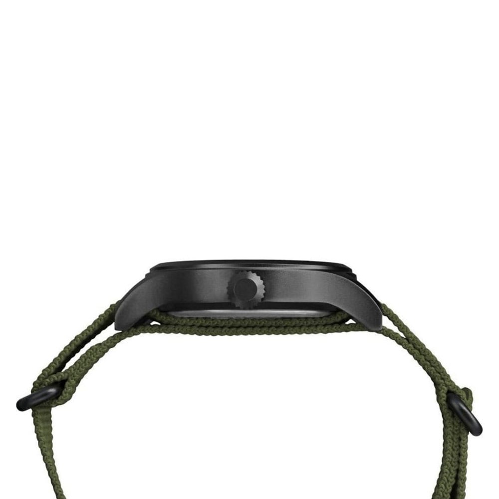 RELOJ TIMEX EXPEDITION SCOUT TW4B15500 LUZ INDIGLO FECHA CORREA DE NYLON VERDE DIAL CREMA - 4