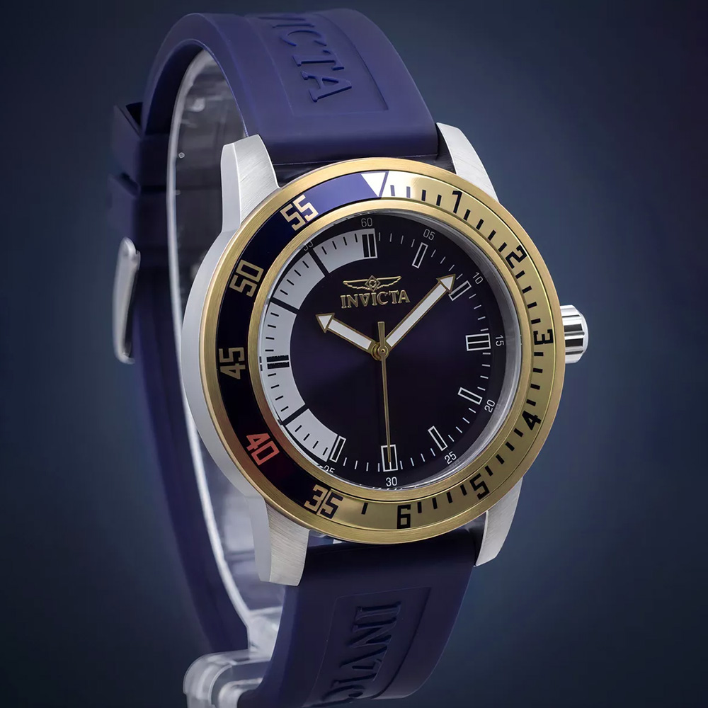 RELOJ INVICTA SPECIALTY 12847 ACERO INOXIDABLE CORREA DE SILICONA Y DIAL MORADO - 4