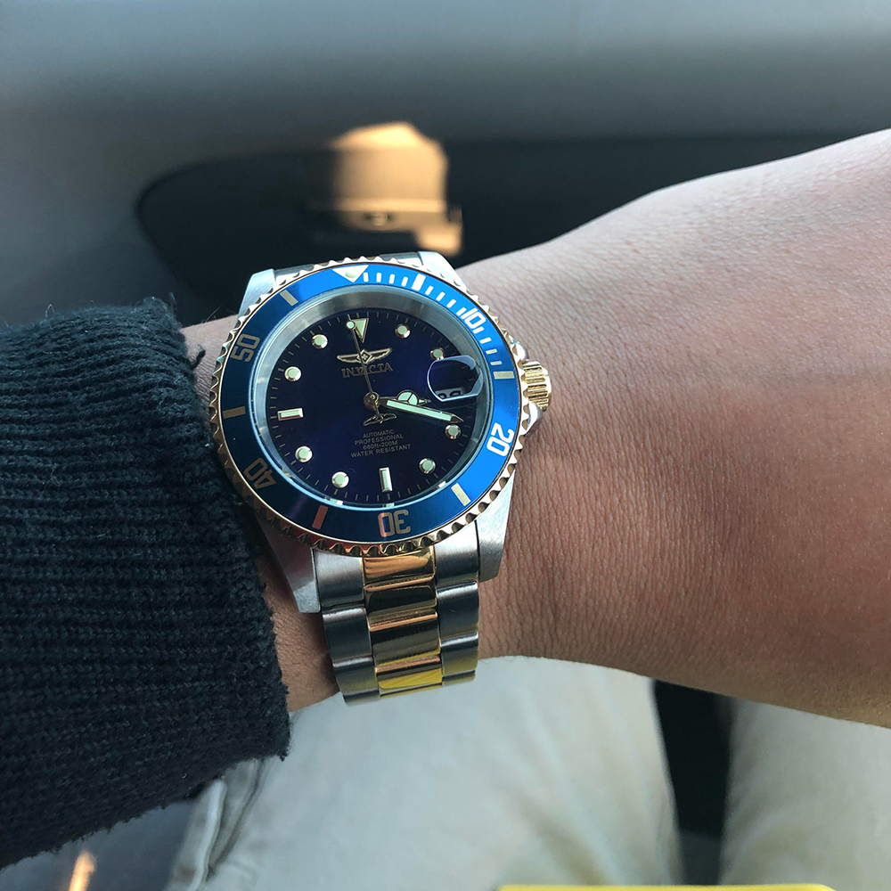 RELOJ INVICTA PRO DIVER 8928OB AUTOMÁTICO FECHA ACERO INOXIDABLE DIAL AZUL - 6